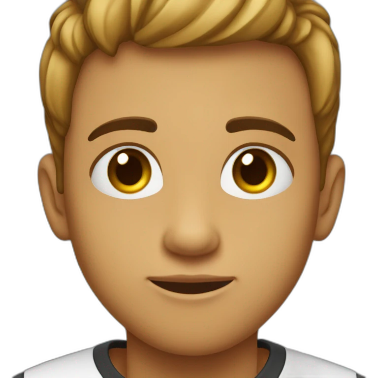 Chico adolescente usando anteojos emoji