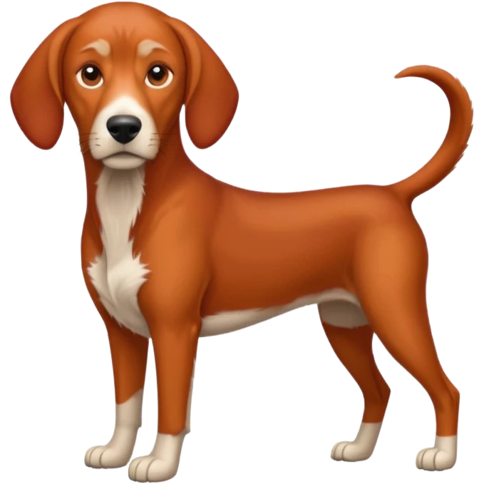Red coon hound  emoji