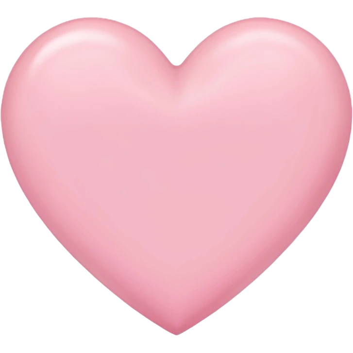 Pink pastel heart emoji