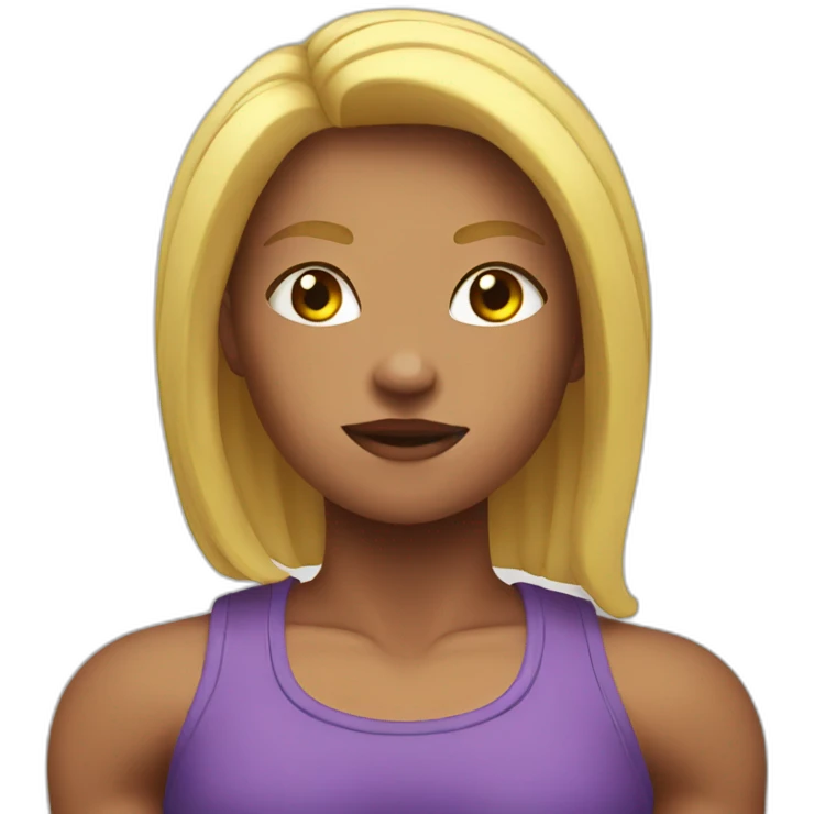 Muscle girl emoji