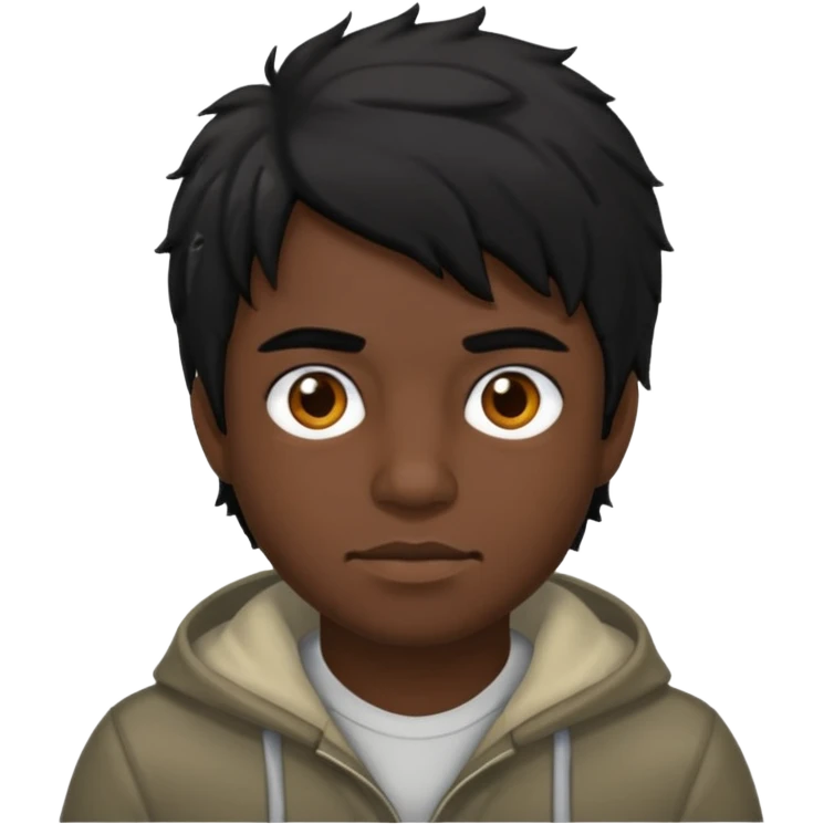 Moreno greñudo emoji