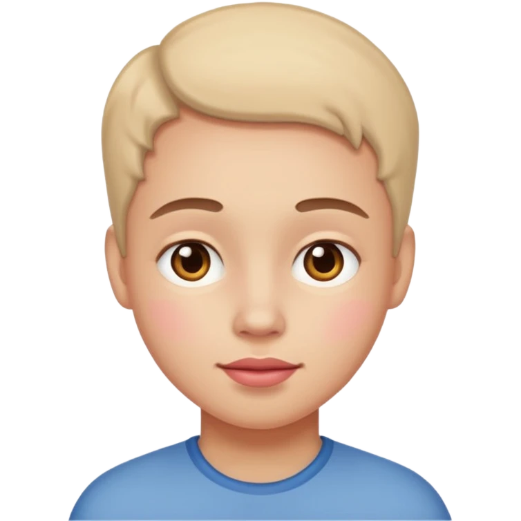 émue avec des joue rouge emoji