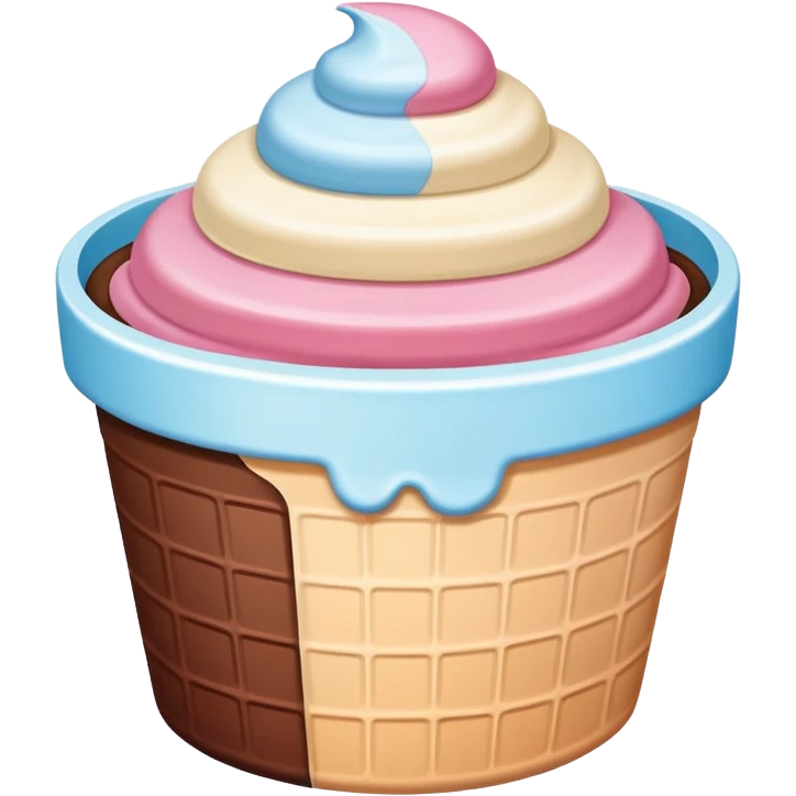 Neopolitan Ice-cream Tub emoji