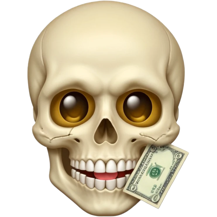 Money Skull Emoji Tongue Face emoji