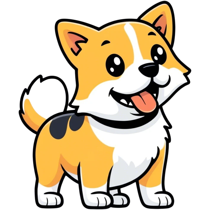 excited dog emoji
