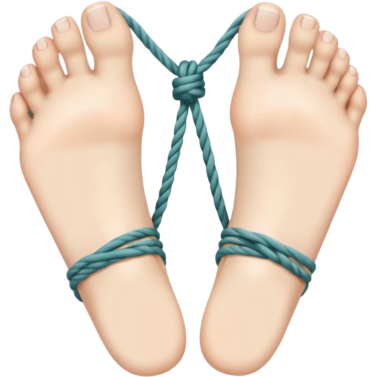 Toes tied up emoji