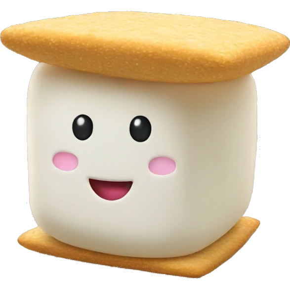 marshmallow wearing cracker hat emoji