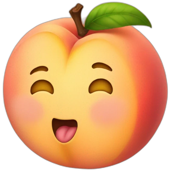 Peach emoji