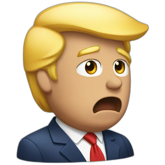 Donald trump qui pleure emoji