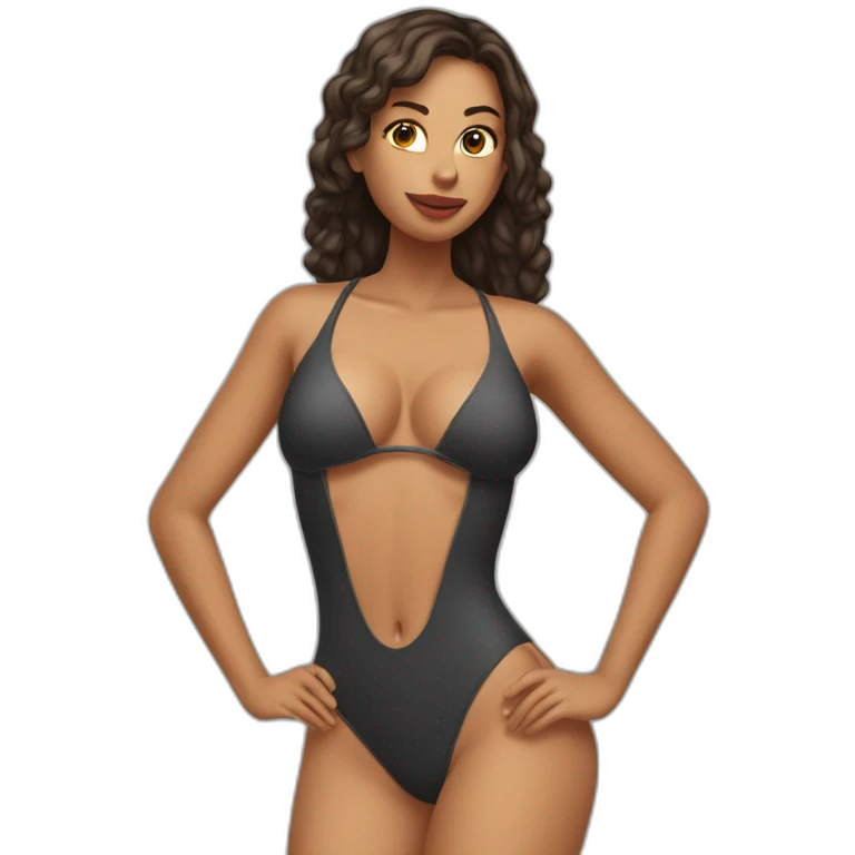 sexxy gal in swimsuit emoji