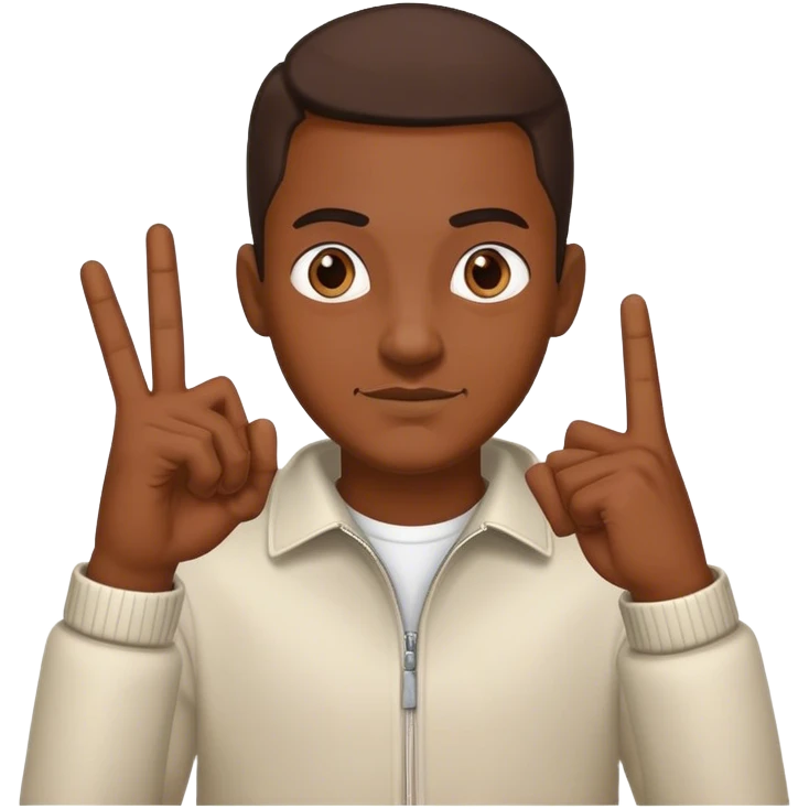 a men doing a gang sign with his hands emoji
