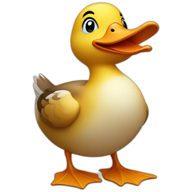 duck with a heart emoji