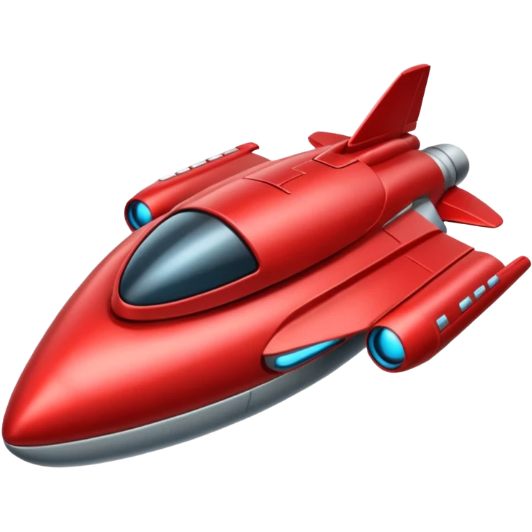 red spaceship emoji