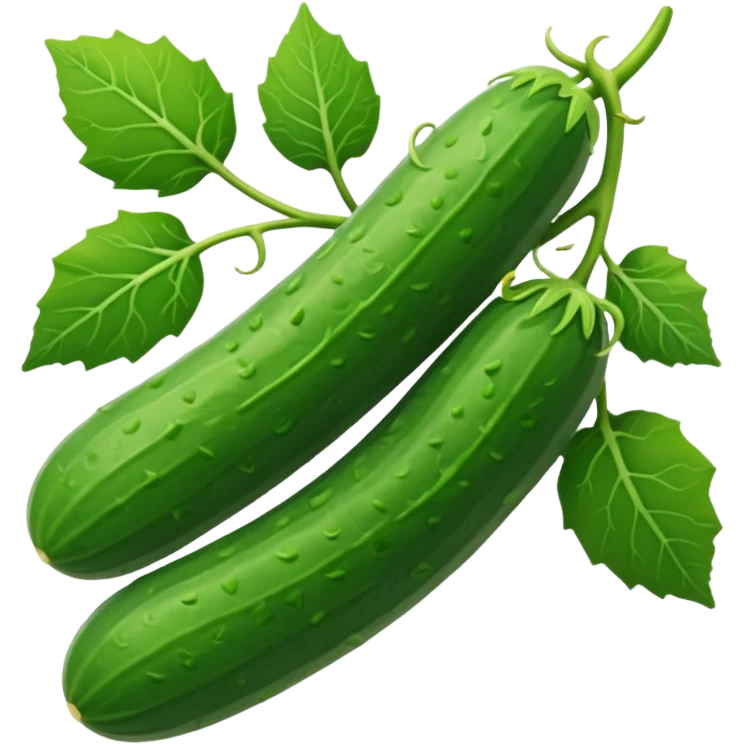 Cucumber plant, full plant emoji