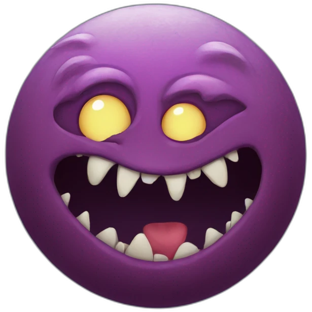 Monster plus moon emoji