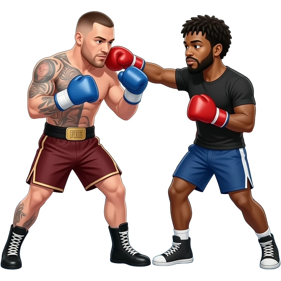 Tyson Fury in the ring, beating up Diddy emoji