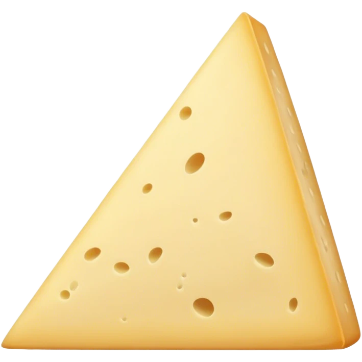 dense full thin parmigiano triangle side view emoji