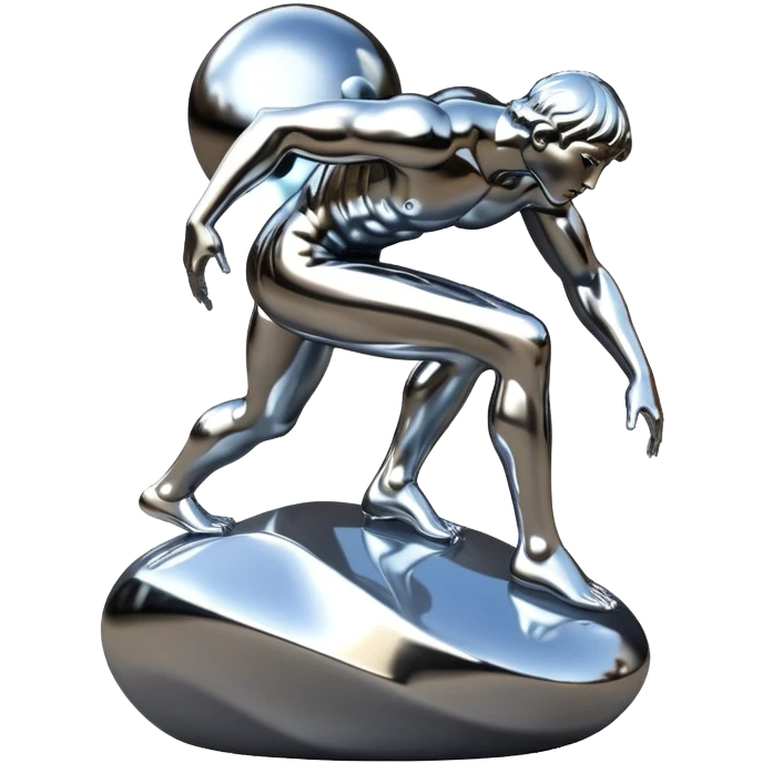 sorayama Sisyphus statue emoji