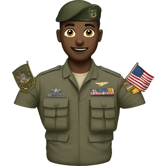 U.S. military  emoji