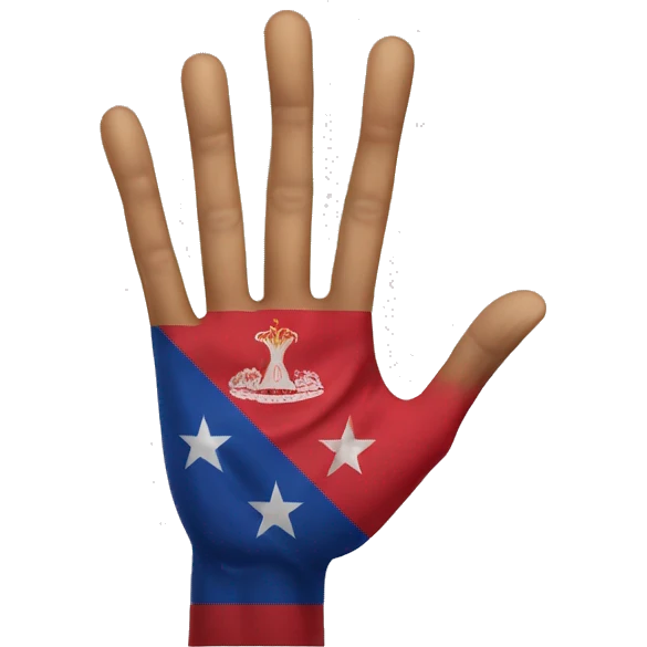 3 Fingers up for serbia  emoji