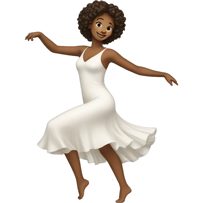 Beautiful woman dancing emoji