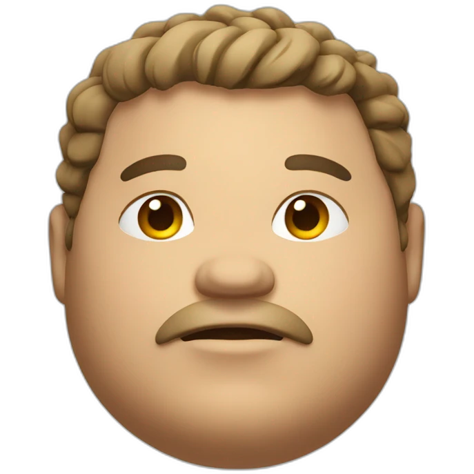 Fat guy emoji
