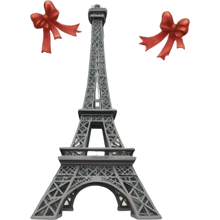 christmas eiffel tower emoji