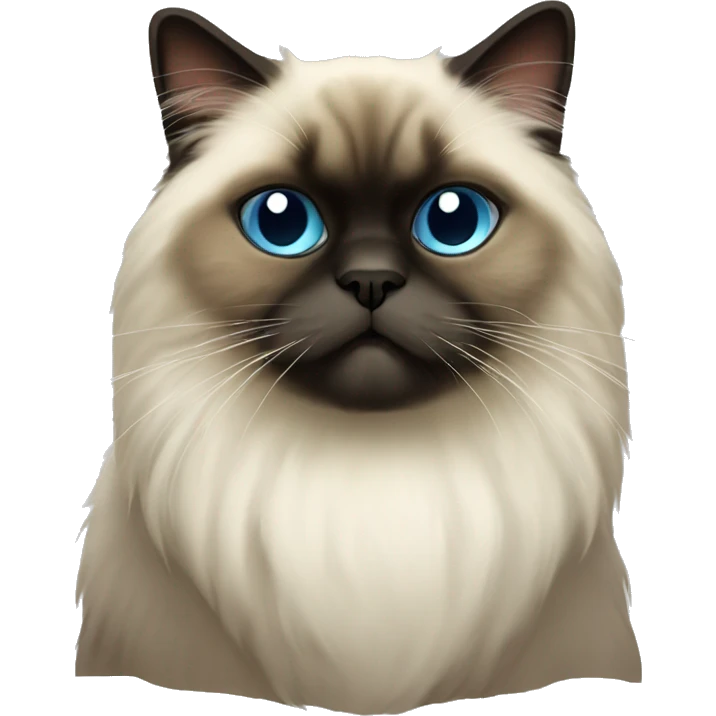 Himalayan cat without red heart emoji