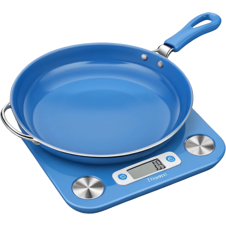 modern Scale with Blue Pans emoji