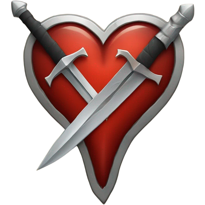 Heart with a dagger in it  emoji