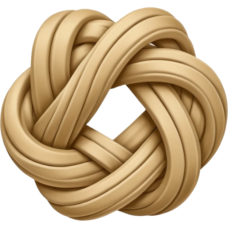 elegant knot with flowing rope lines emoji