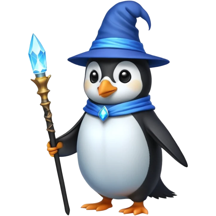 Penguin Wizard emoji