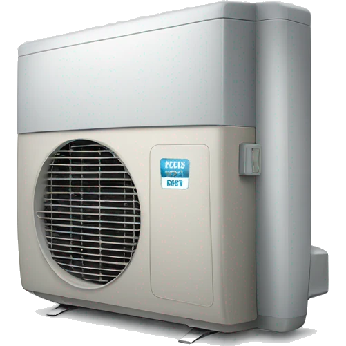 Air conditioner witn label ON emoji
