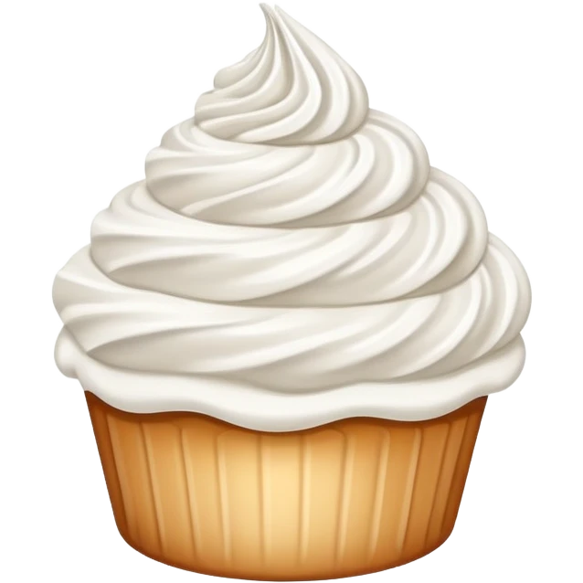 chantilly whipped cream swirl, simple and iconic emoji