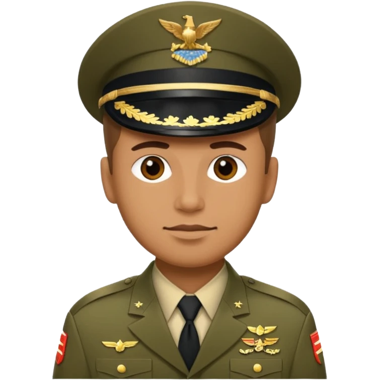 a man in US military uniform emoji