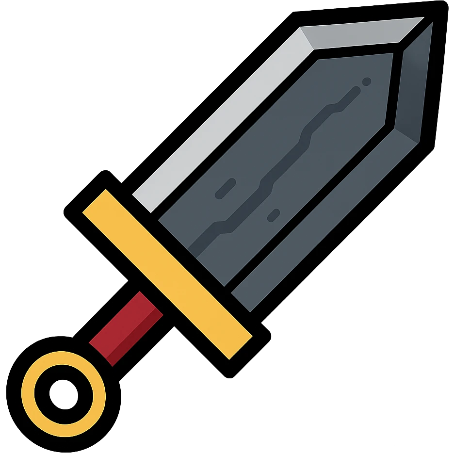 a large sword inspired by Berserk, detailed and imposing, dramatic fantasy style, metallic textures, fantasy icon emoji