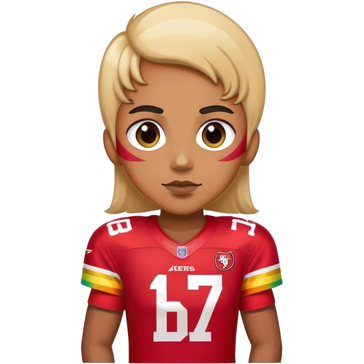Gay pride 49ers fan emoji