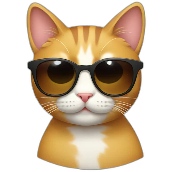 Cat with sunglasses emoji