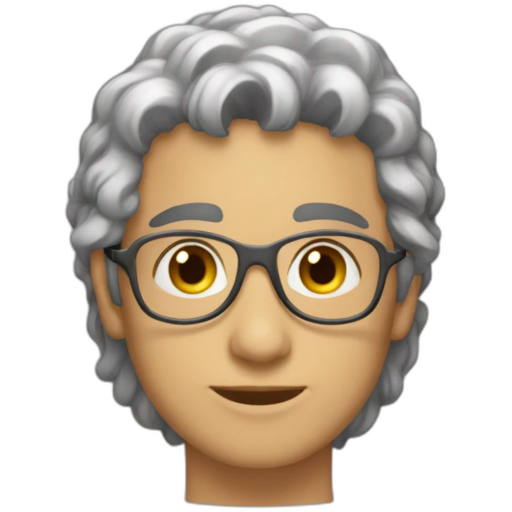 رجل ابيض و شعره اسود emoji