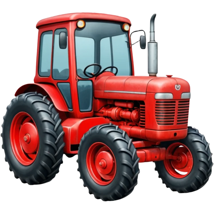 Red tractor emoji