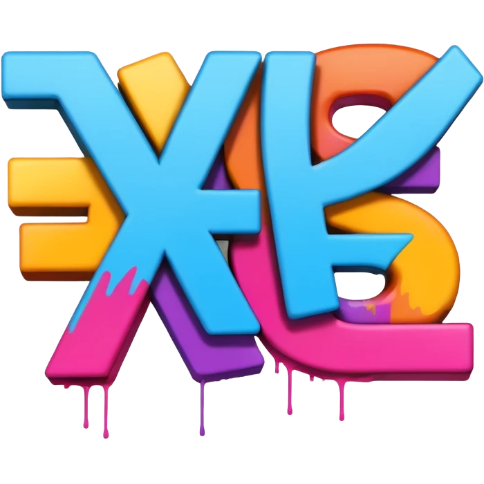 Сделай граффити, надпись "CNS" emoji