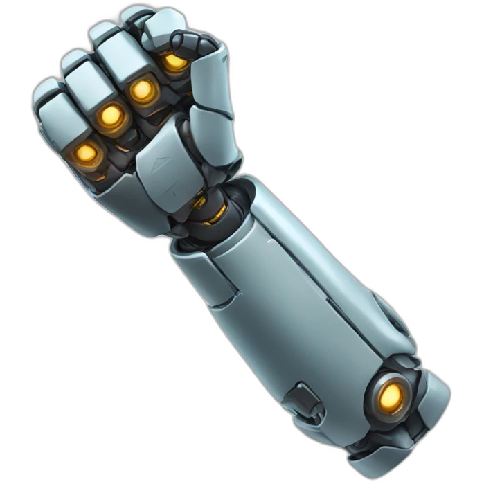 flexing robot arm emoji