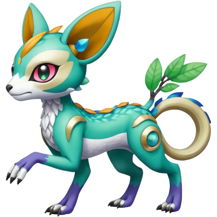Meloetta-Garurumon-Trico-Pokémon-Fakémon-fusion-hybrid-creature emoji