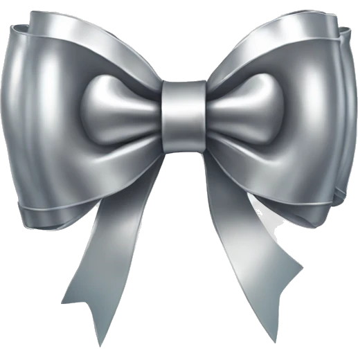 Little chrome bow emoji