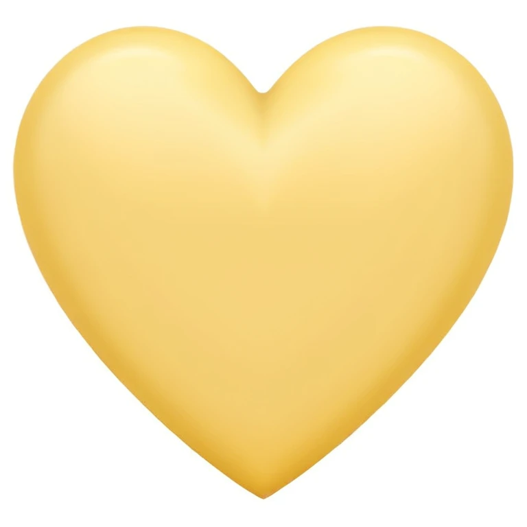 Pastel yellow heart emoji