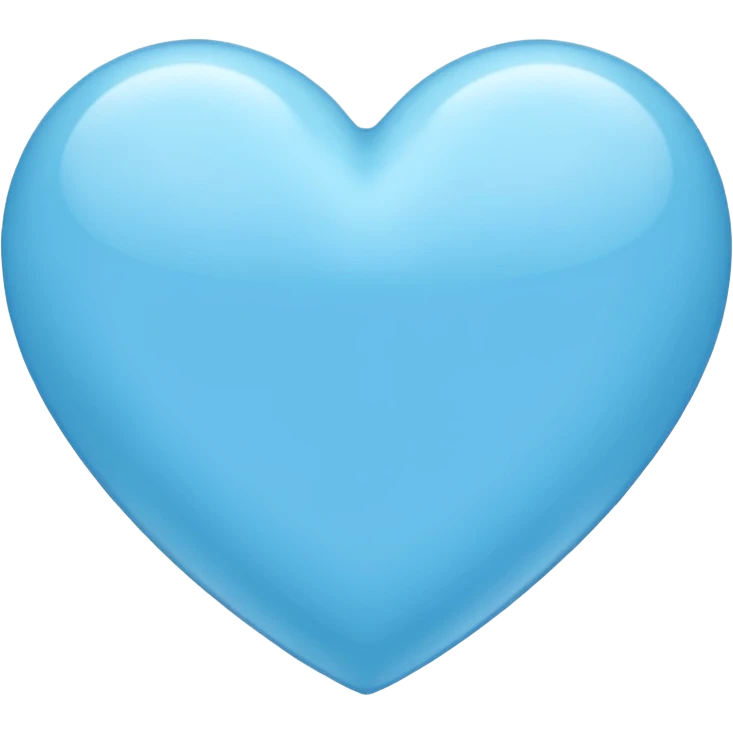 Sky blue heart emoji  emoji