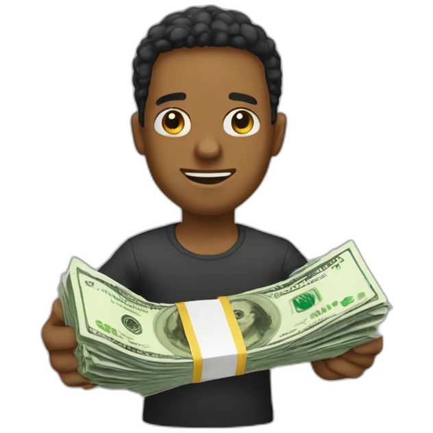 Dinero cayendo emoji