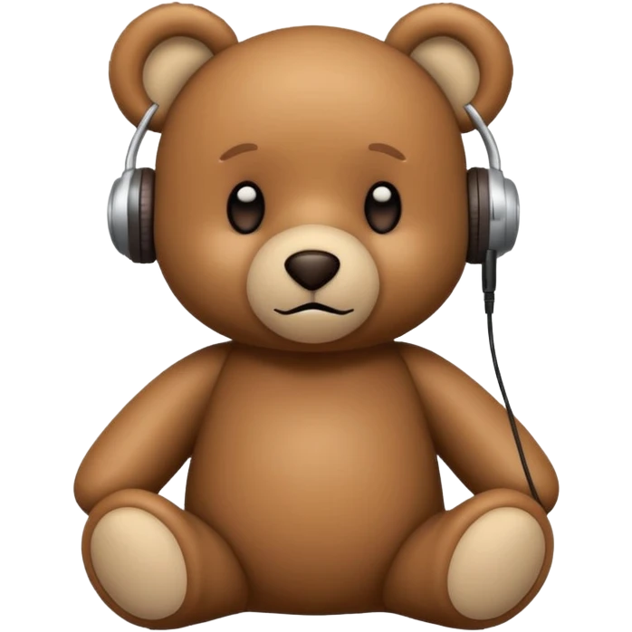 Teddy bear listening to Sinatra  emoji