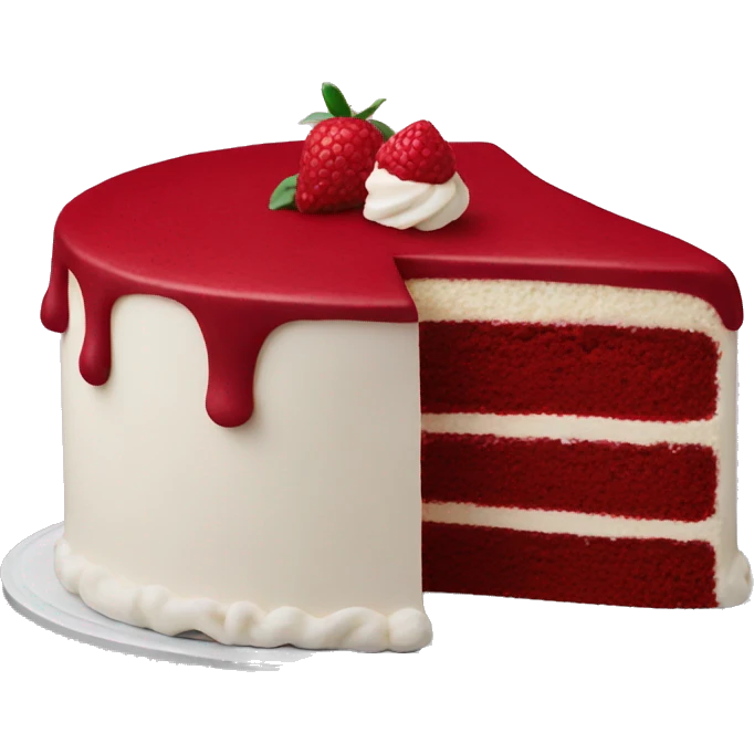 red velvet cake emoji