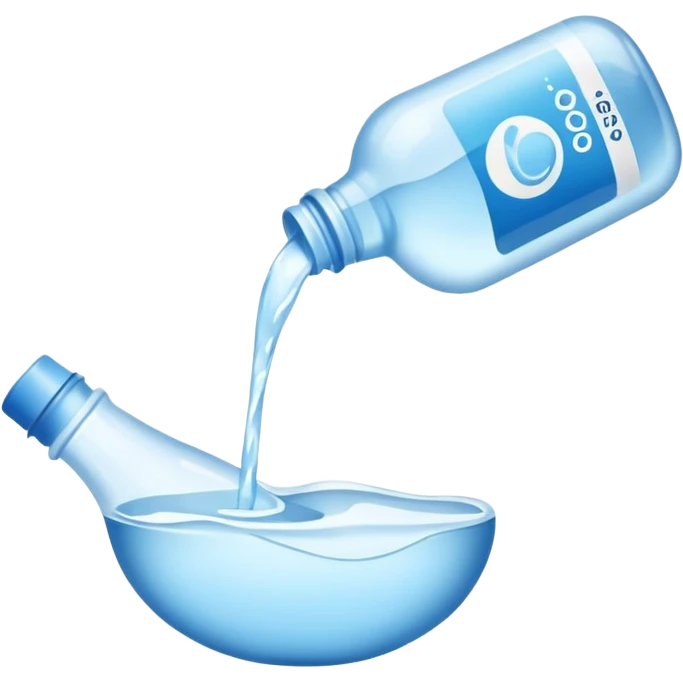 pouring out a bottle of water emoji